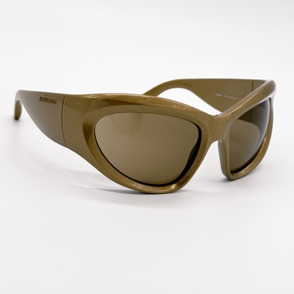 NEW BALENCIAGA BB0228S 004 GOLD OVERSIZED SUNGLASSES BALENCIAGA - Picture 8 of 12